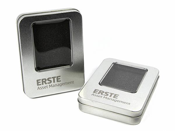 metallbox dose fenster silber logo erste