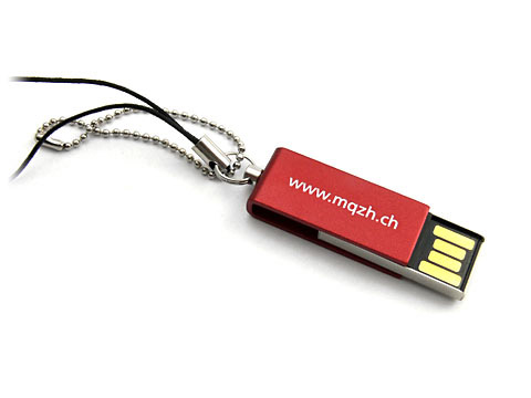 Mini-07 USB-Stick rot bedruckt, Mini.07
