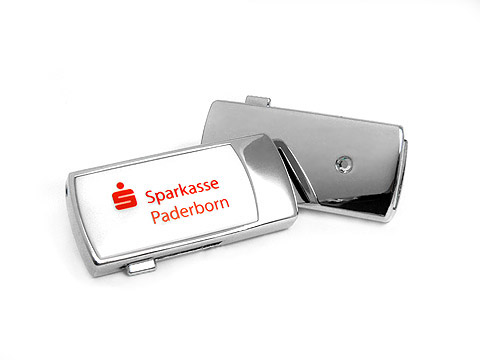 Mini-USB-Stick Schmuck-Stein Bank Sparkasse, slider, Mini.15