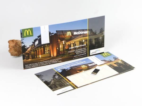 paper usb mailing card donald