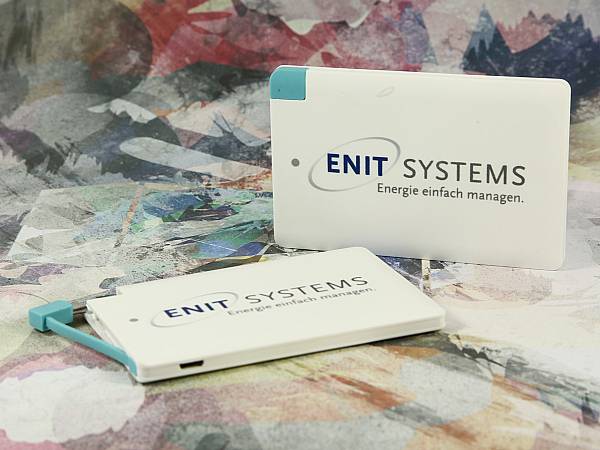 PowerCard Powerbank schlichter & leichter weißer mobiler Akku im