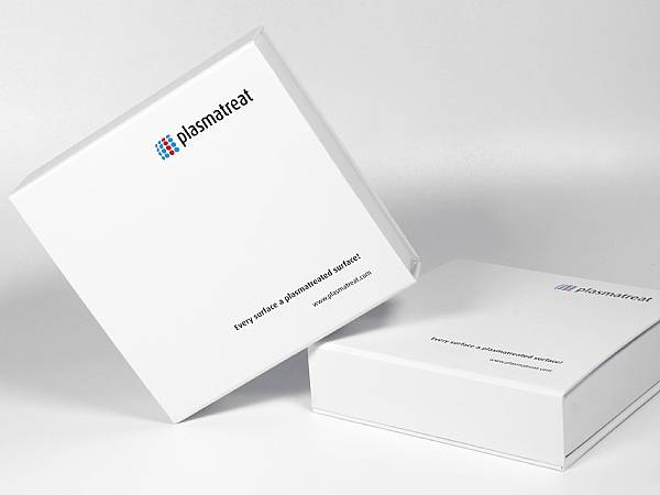 produktverpackung box weiss mit aufdruck logo plasmatreat