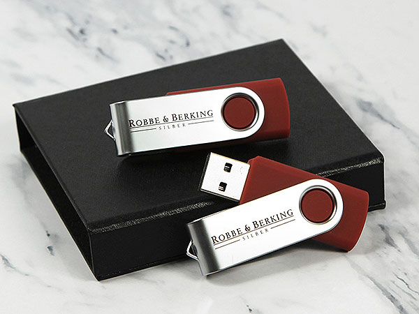 werbeartikel, geschenkartikel, robbe & berking, usb. firmenlogo