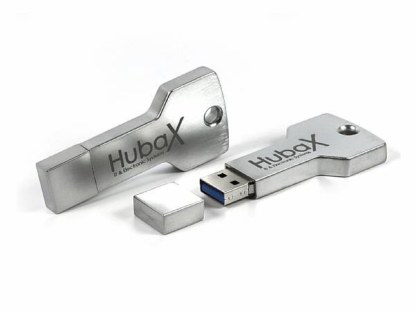 Schluessel USB Stick Highspeed USB3 Key massiv Logo Gravur