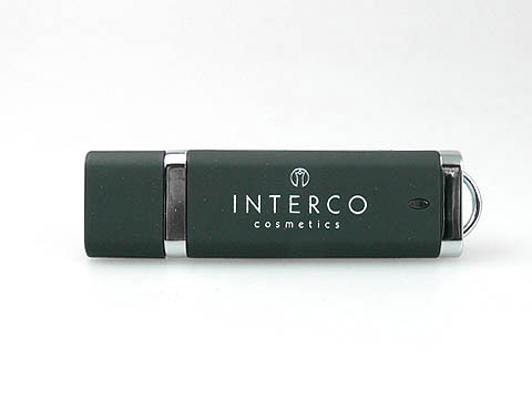 Schwarzer Kunstoff-USB-Stick Logoaufdruck, Kunststoff.10