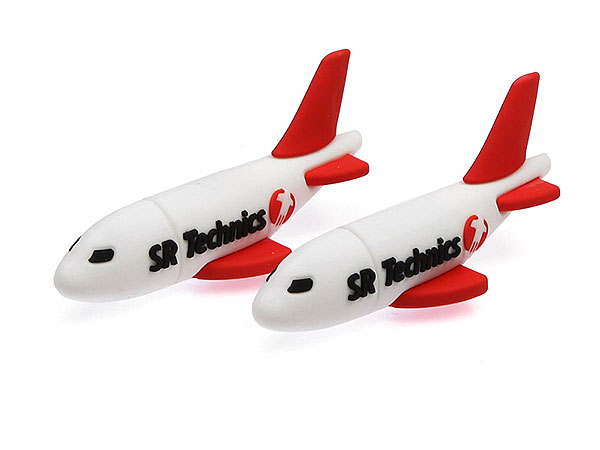 Airplane, Flugzeug, rot, weiß, transport, sr technics, schweiz, flug, reise, fluggesellschaft, flughafen, usb flugzeug, usb-stick-airplane.01-100.html