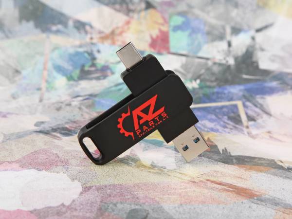 usb onycha twister typ c drehbar werbung logo