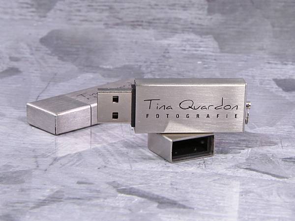 usb stick aluminium klassisch edel dezent fotografie