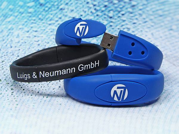 usb stick armband trendy farben logo werbung