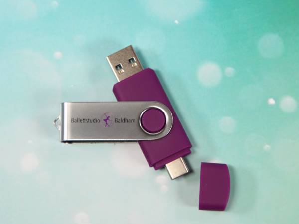 usb stick ballett logo druck