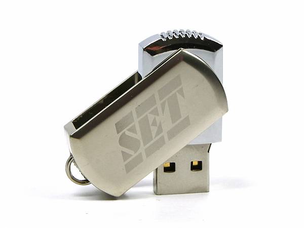 usb stick drehen buegel metall logo