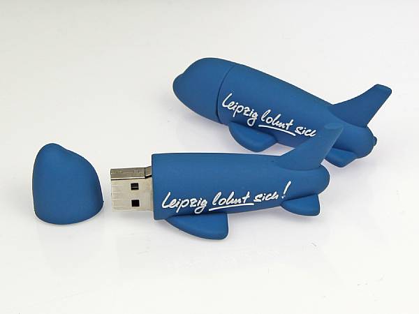 usb stick flugzeug transport werbung