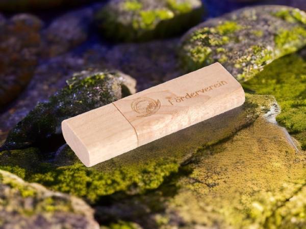 usb stick holz natur kreativ gravur