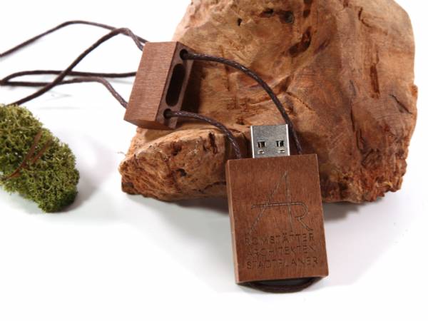 usb stick holz textilkordel modern kreativ natur öko