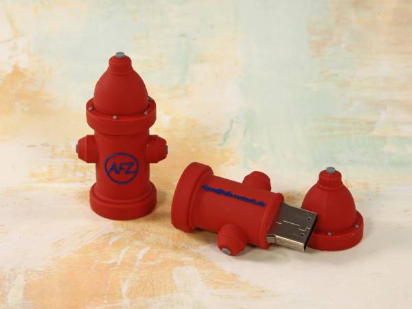 usb stick hydrant feuerlöscher wasserentnahme krativ