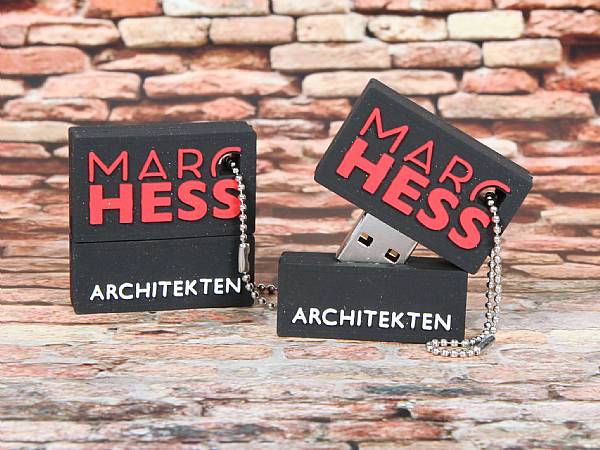 usb stick individuell logo firma architektur werbung