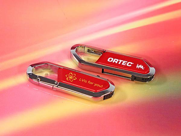 usb stick karabiner design metall hochwertig logo