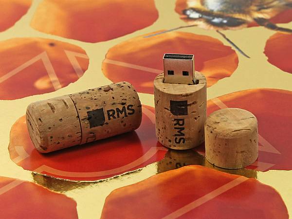 usb stick korken natur wein sekt logo