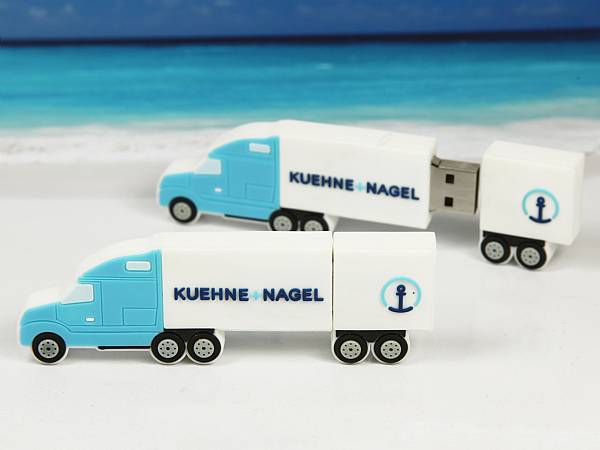 usb stick lkw transport fuhrpark logo