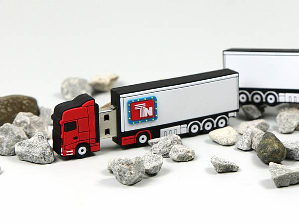 usb stick lkw transport ladung truck werbung