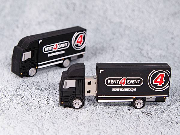 usb stick lkw transport truck verkehr logo werbung