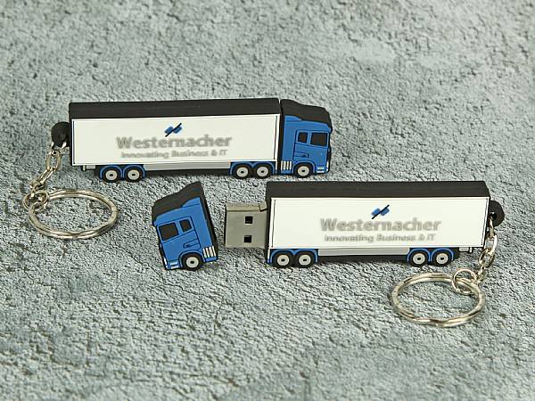 usb stick lkw truck transport spedition logo werbung