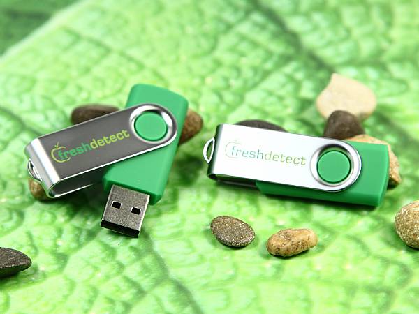 usb stick metall buegel drehbar klassisch logo