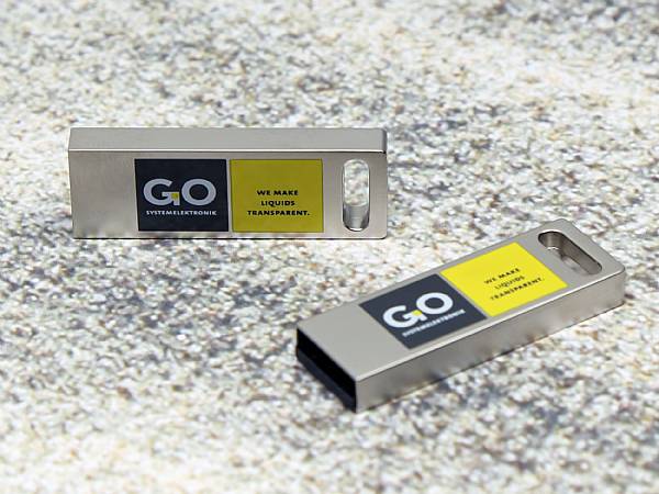 usb stick mini gentle metall edel schlicht logo druck