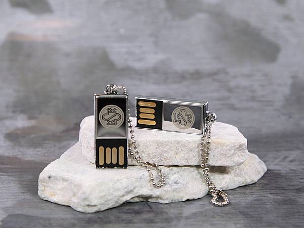 usb stick mini gravur metall glanz