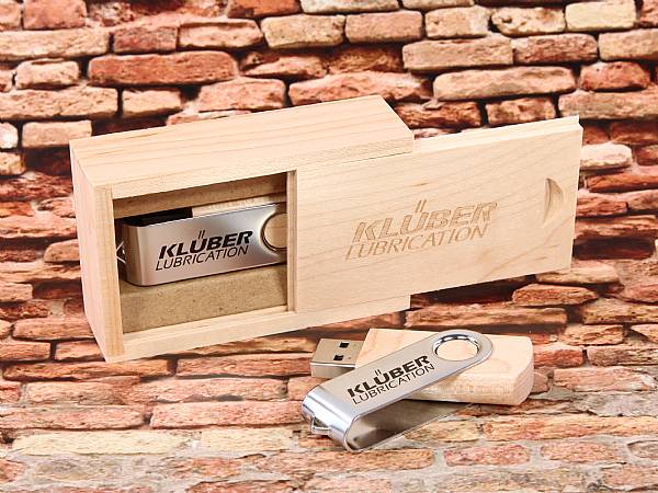 usb stick natur holz twister drehbar holzbox verpackung