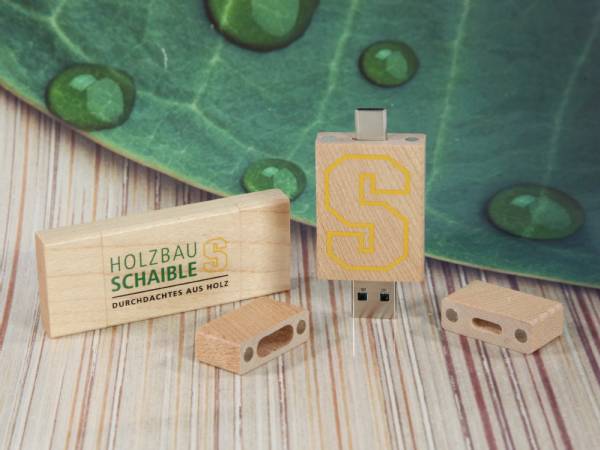 usb stick natureblock holzbau