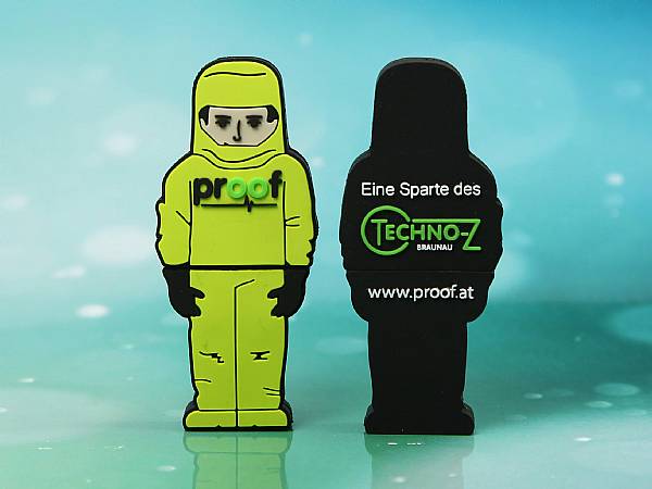 usb stick person schutzanzug proof männchen chemie