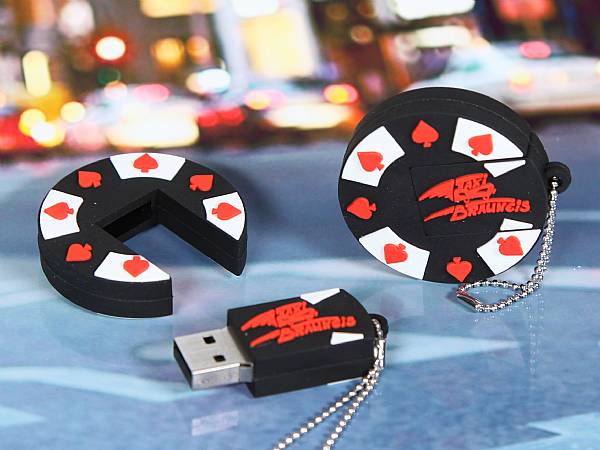 USB-Stick in Form eines Casino Chips