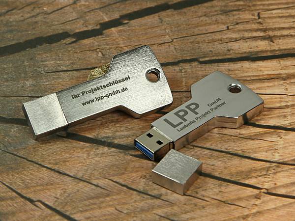 usb stick schluessel highspeed alu