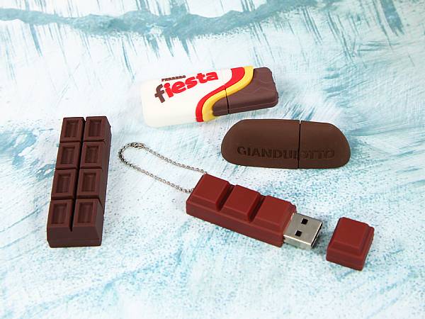 usb stick schokolade praline schokoriegel