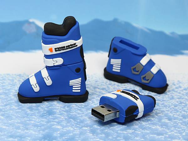 usb stick ski skischuh sport alpen schnee wintersport