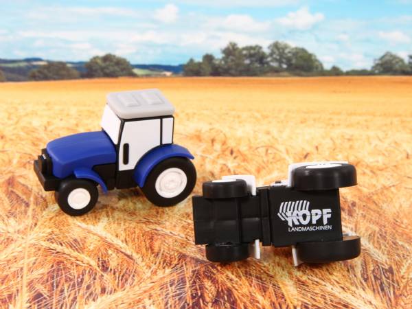 usb stick traktor landmaschinen landwirtschaft logo kreativ