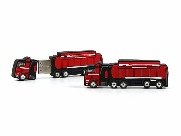 usb stick truck rot lkw transport werbung