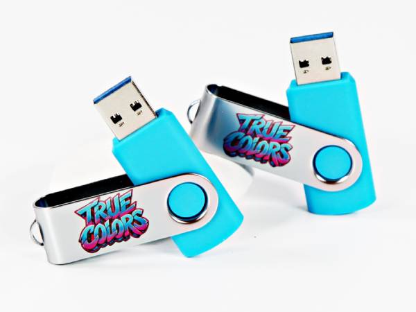 usb stick twister mit digitaldruck 4c logo