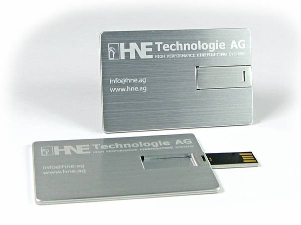 usb stick visitenkarte aluminium hochwertig edel logo