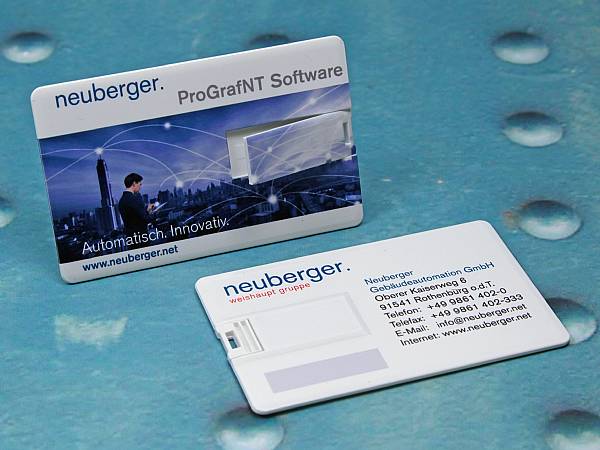 usb stick visitenkarte kunststoff weiss werbung logo