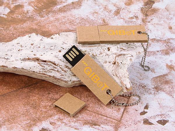 usb stick wellpappe mini umwelt öko logodruck