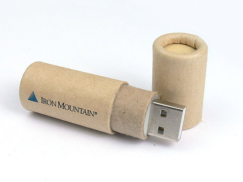 USB-Stick aus Papier iron mountain, USB-Paper.02