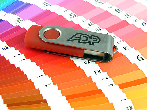 USB-Stick in Sonderfarbe Pantonefarbe Logo, Metall.01