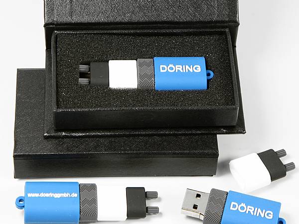 usb stick kabel isolation produkt firma logo sonderanfertigung