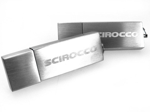 USB-stick matt lasergravur scirocco, Alu.11