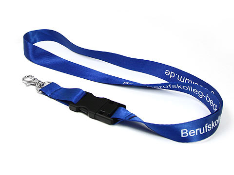 USB Lanyard umhaengeband blau, USB-Lanyard