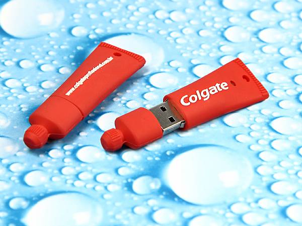 zahnpasta usb stick tube colgate rot mit logo