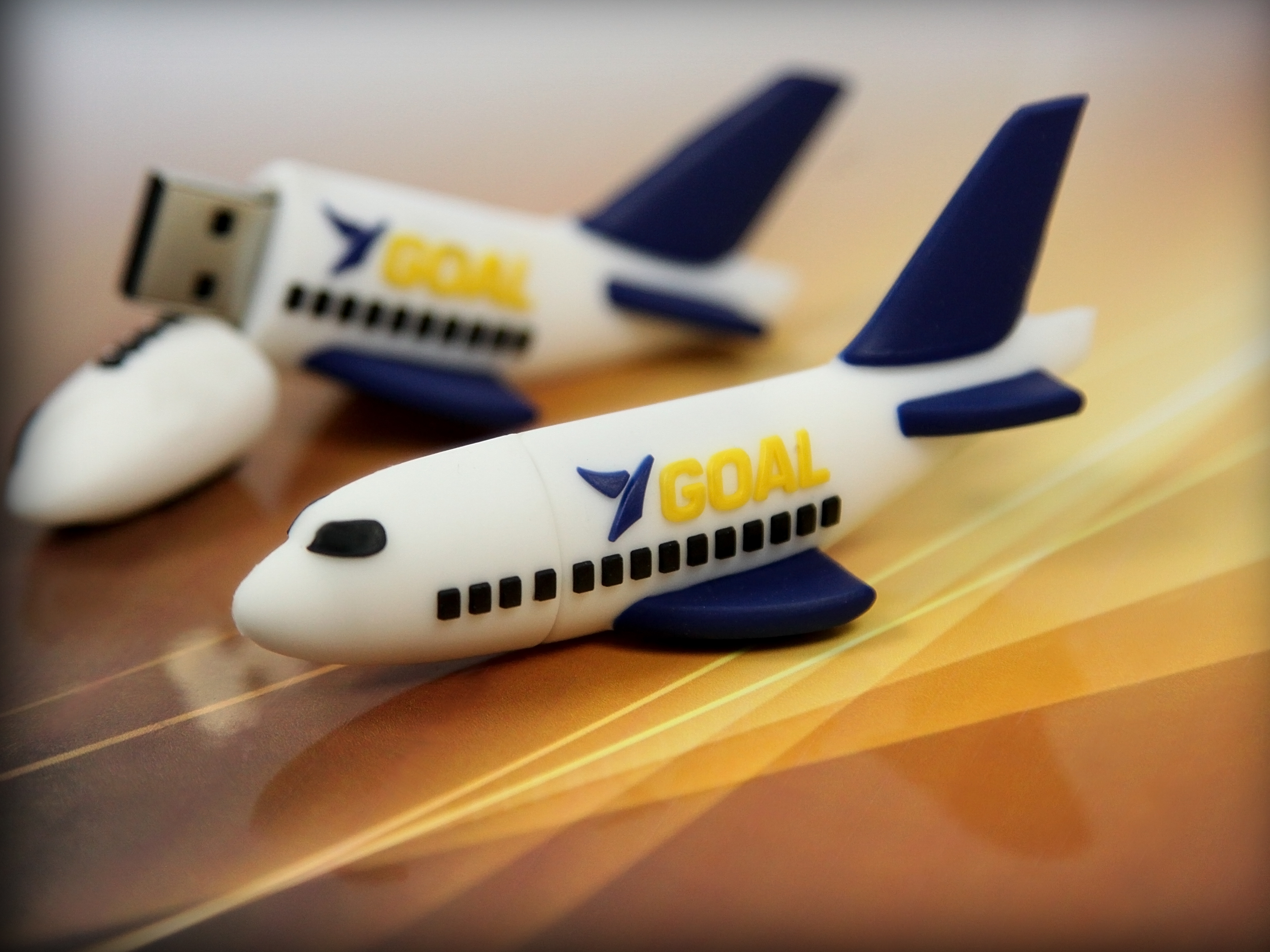 GOAL USB Stick Flugzeug Airplane Logo custom