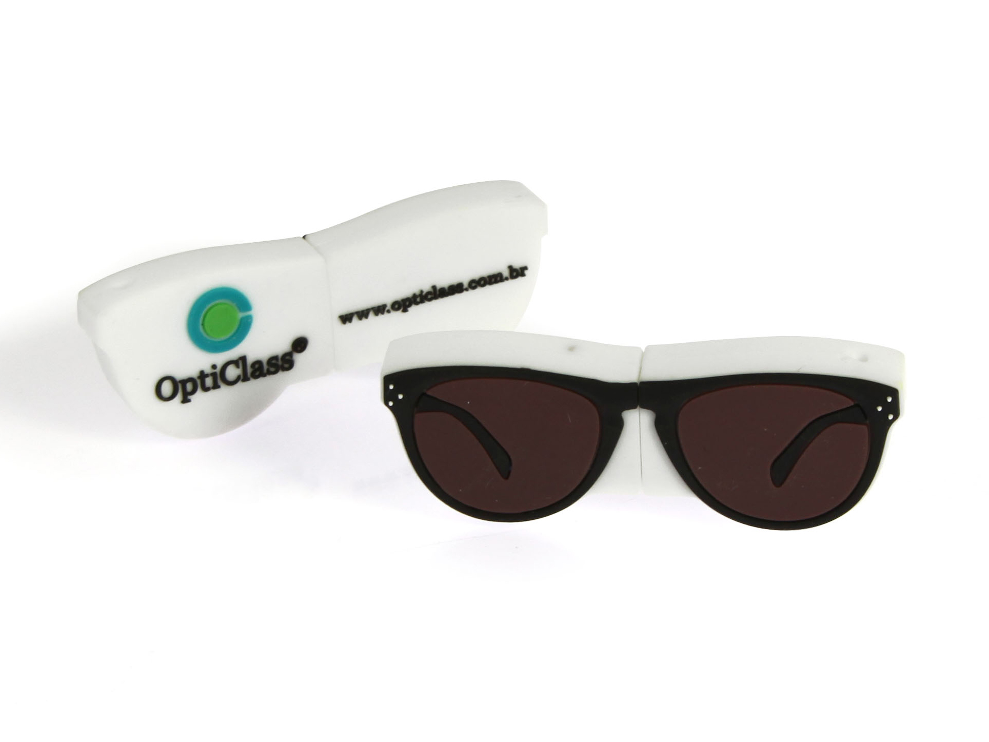 Individueller USB Stick sonderform Brille optiker optic logo